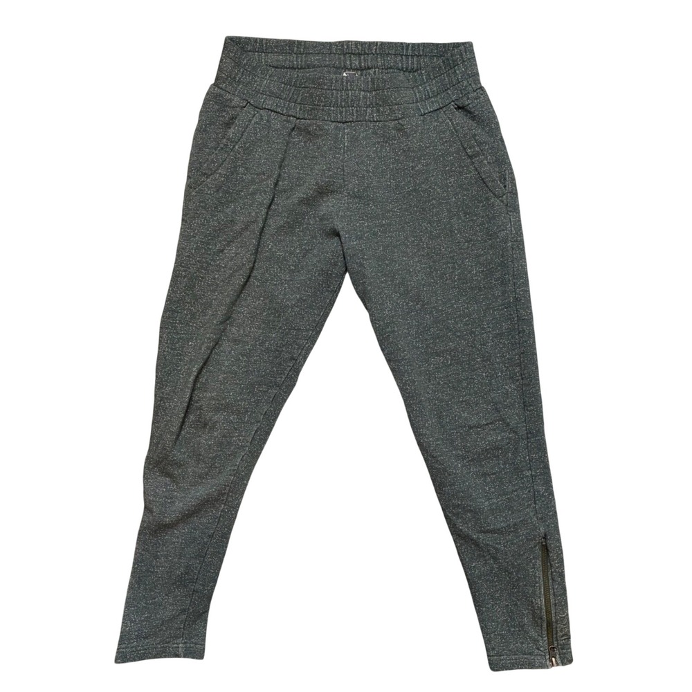 Pact Organic Cotton Heather Green Ankle Zip Jogger‎ Pants XS Sweatpants